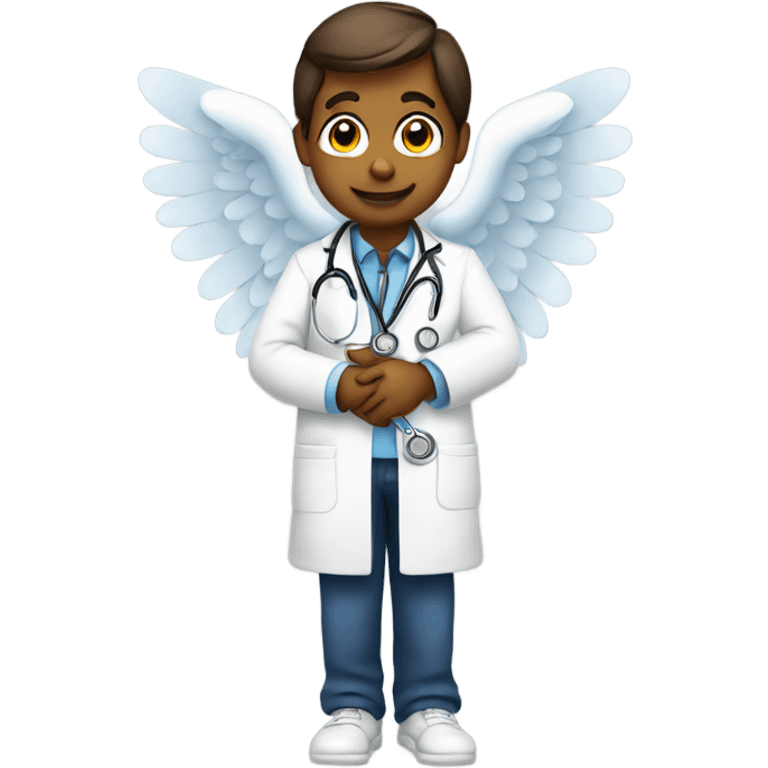 Angel with stethoscope  emoji