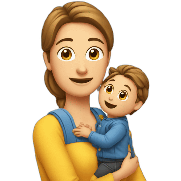 Maman sur papa emoji