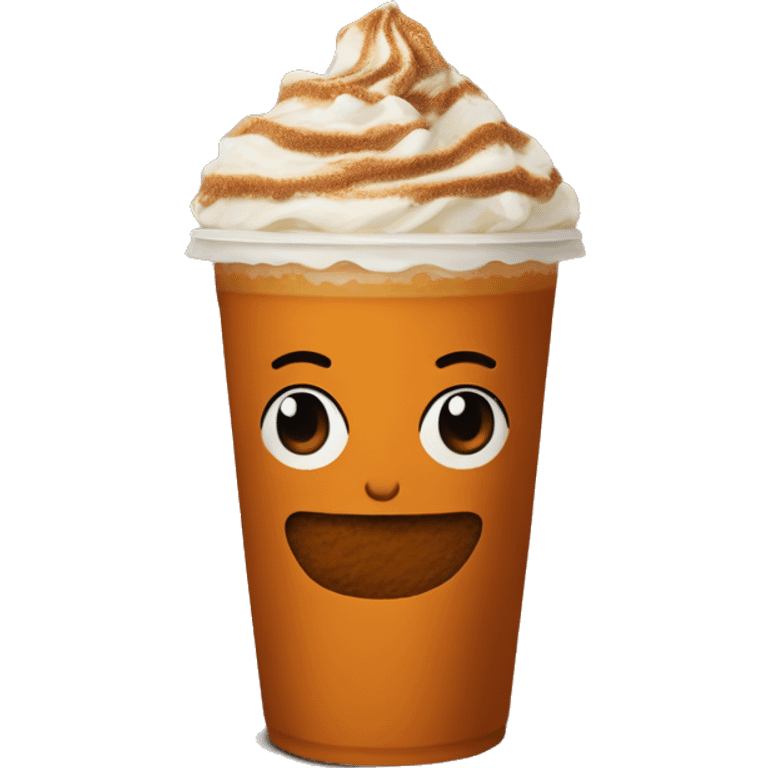 Pumpkin spice Frappuccino  emoji