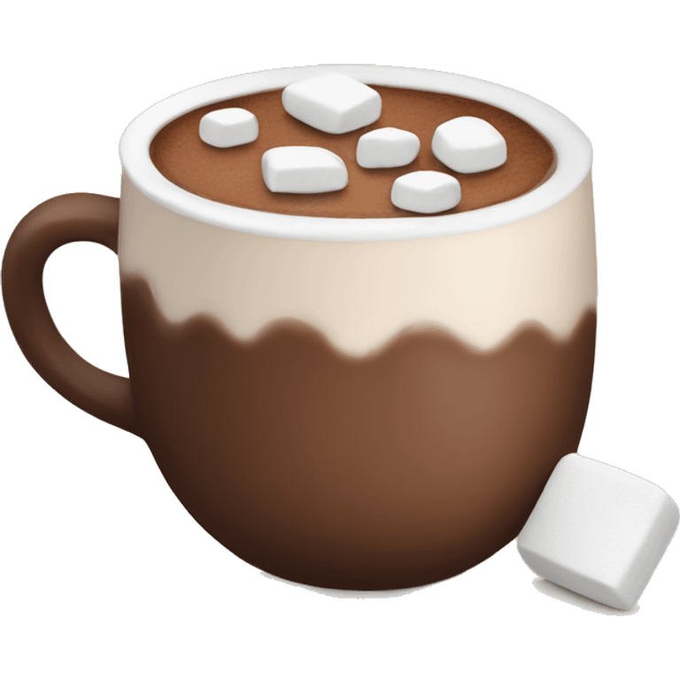 Hot chocolate with marshmallows  emoji