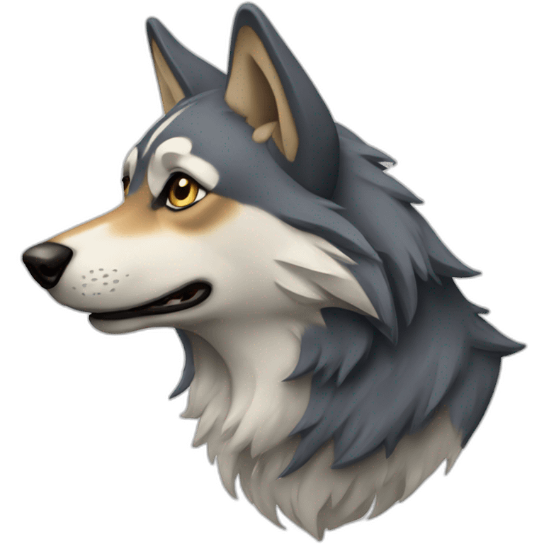 Chien loup  emoji