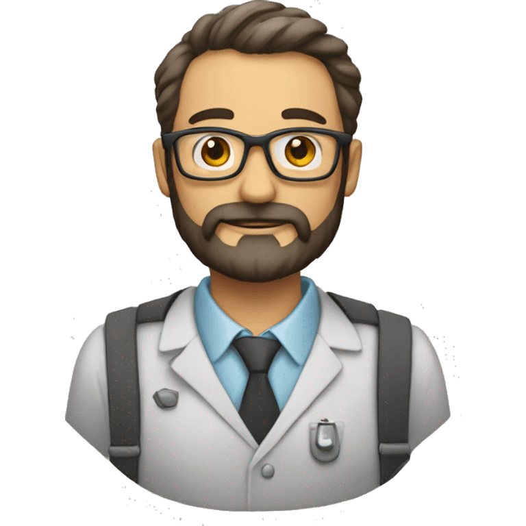 PROFESOR con barba emoji