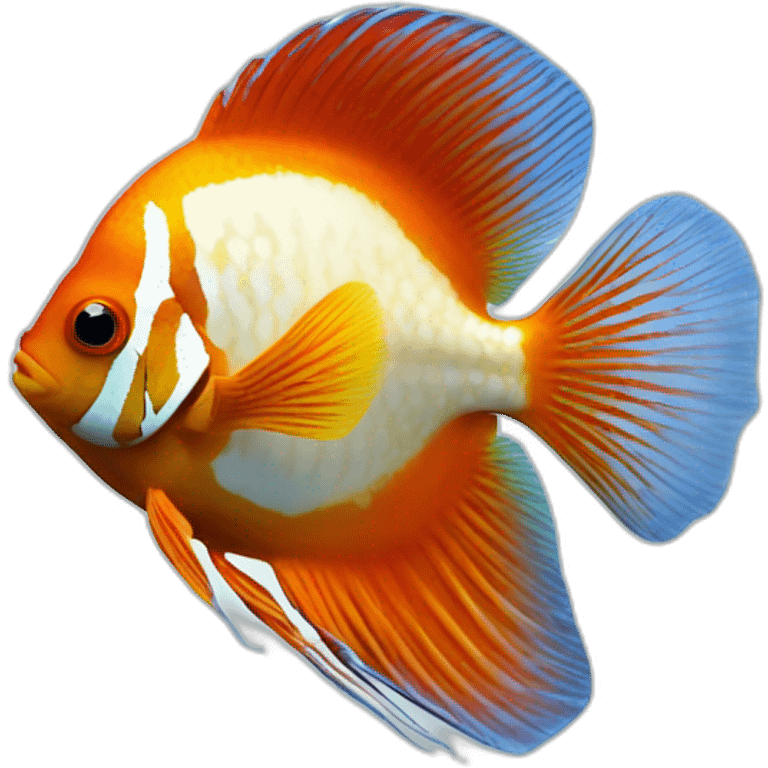 Discus fish emoji