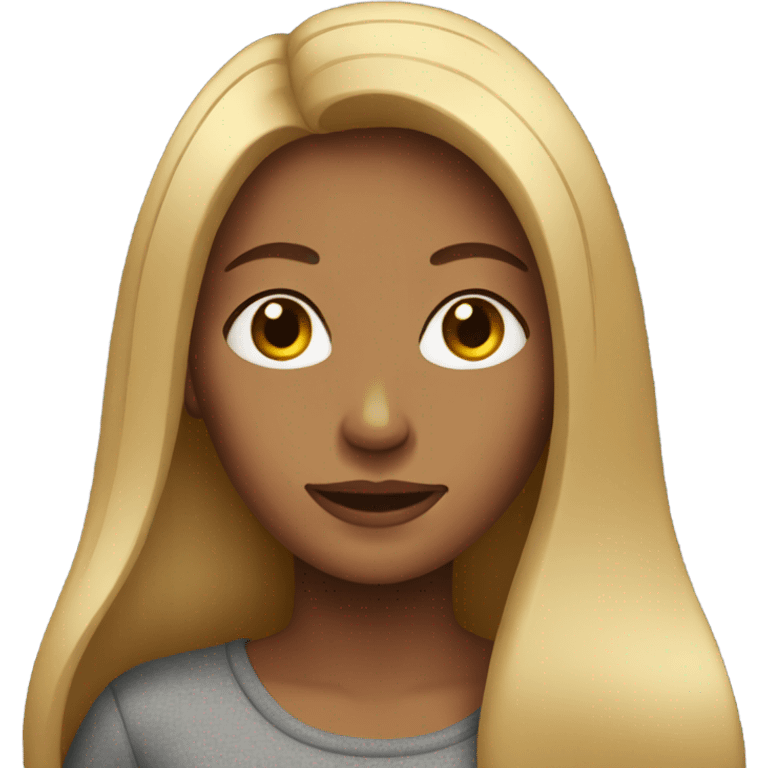 Woman with long hair emoji