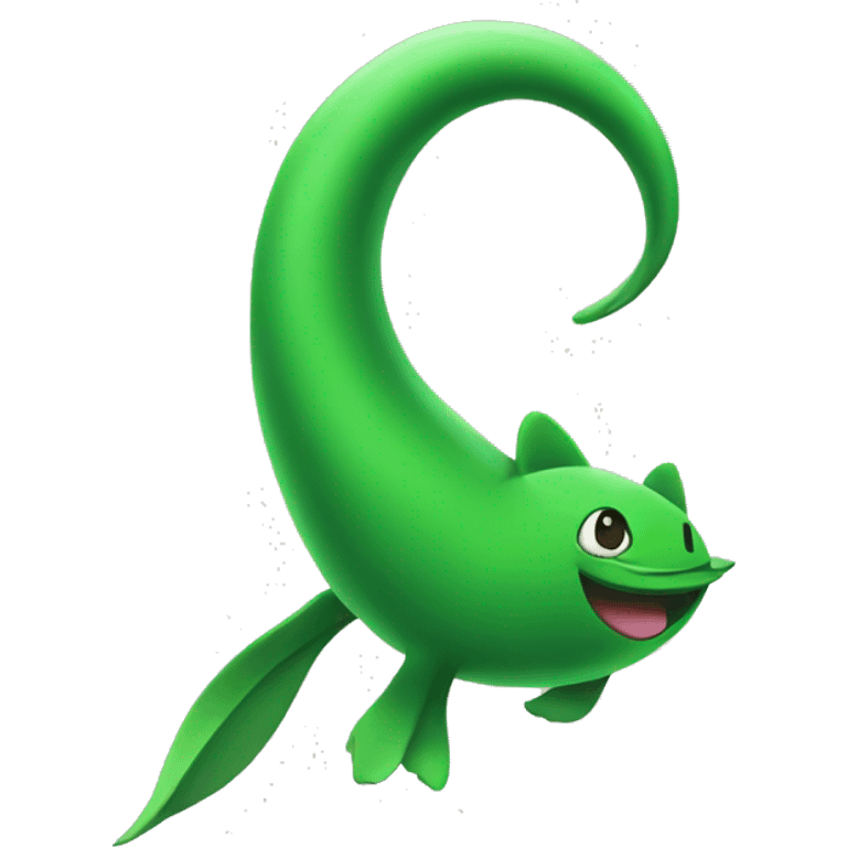 Detached Green tail emoji