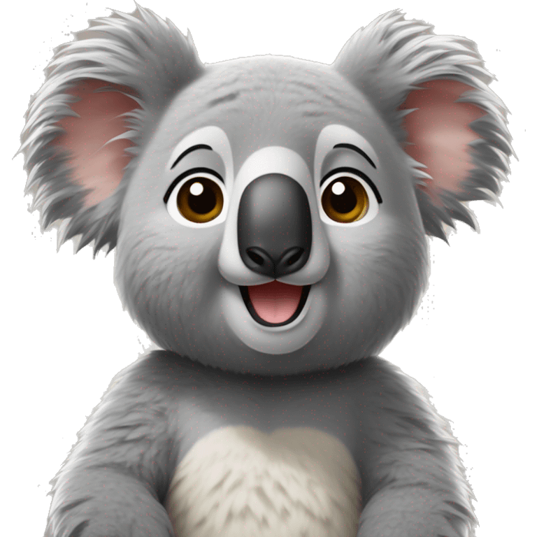 Un koala que tenga caracteristic as shuares  emoji