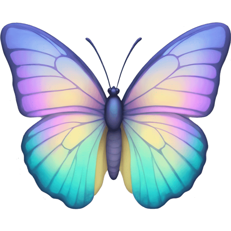 Pastel Iridescent Butterfly emoji