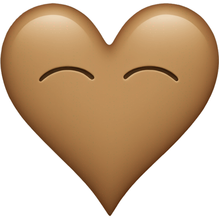 Light brown heart  emoji