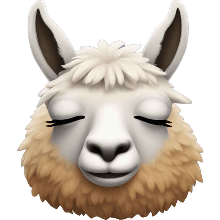 llama sleeping emoji