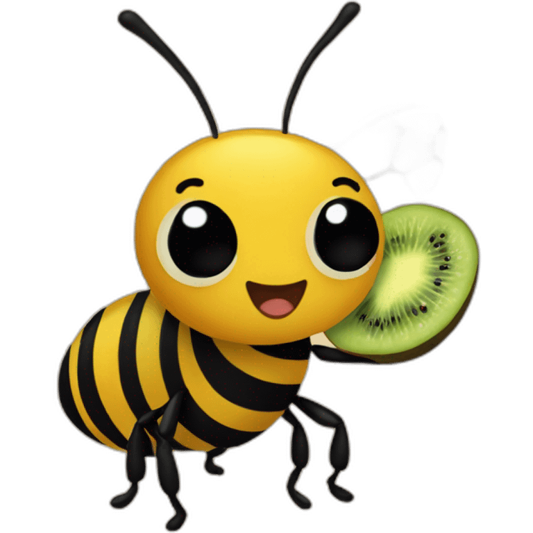 abeja con aguacate emoji