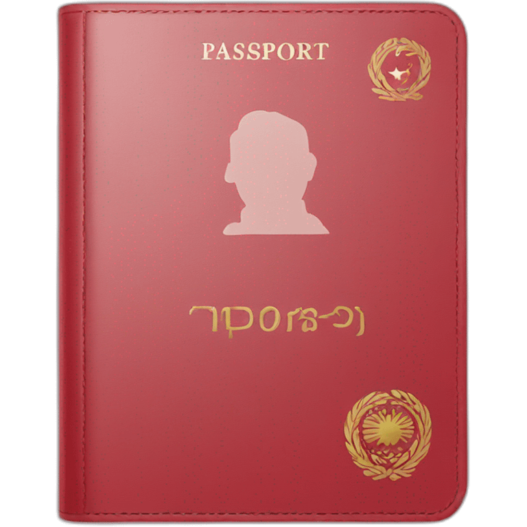 Red Turkish passport emoji