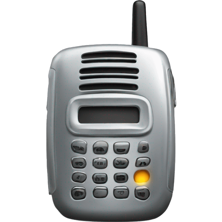 Walkie talkie silver emoji