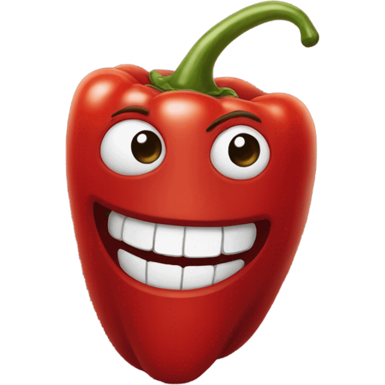 red pepper smiling emoji