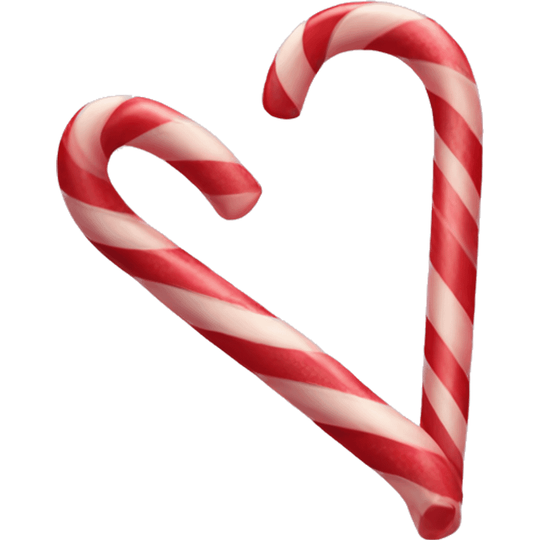 Candy cane heart emoji