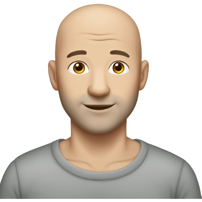 Male, caucasian, grey bear, no hair (bald) emoji