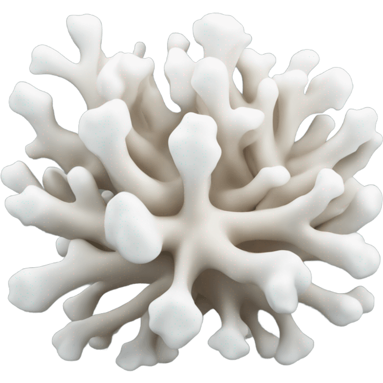 White coral emoji