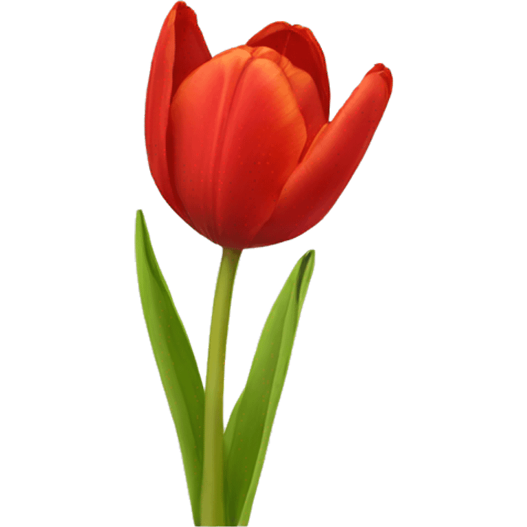 Red tulip emoji