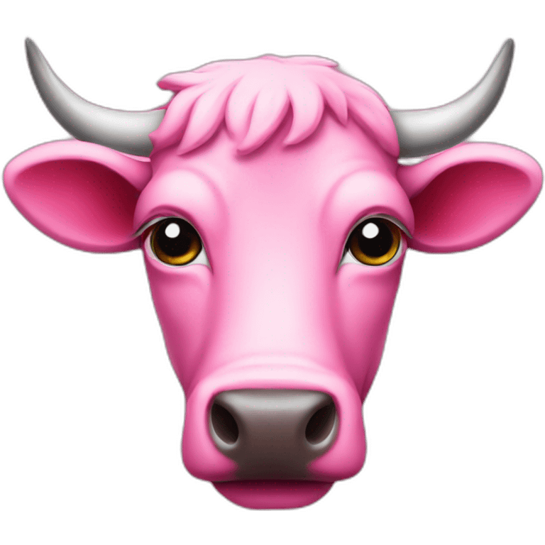 pink cattle emoji