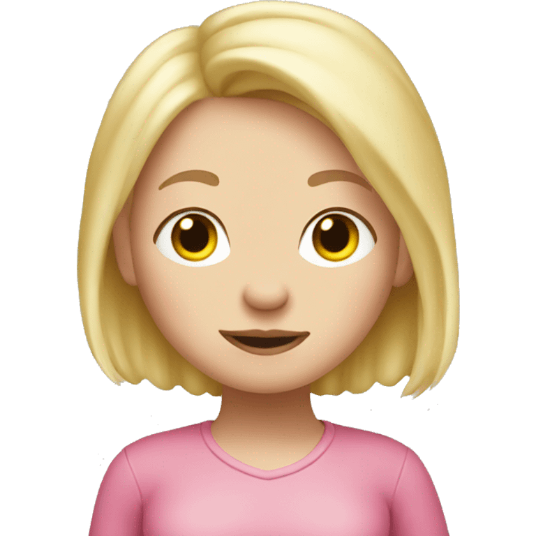 Blonde Pig girl  emoji