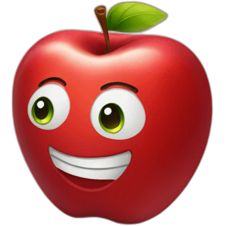 healthy red apple emoji