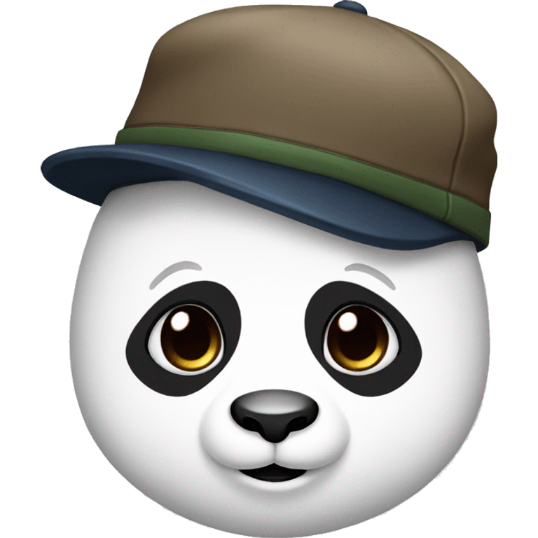 Panda wearing a cap emoji