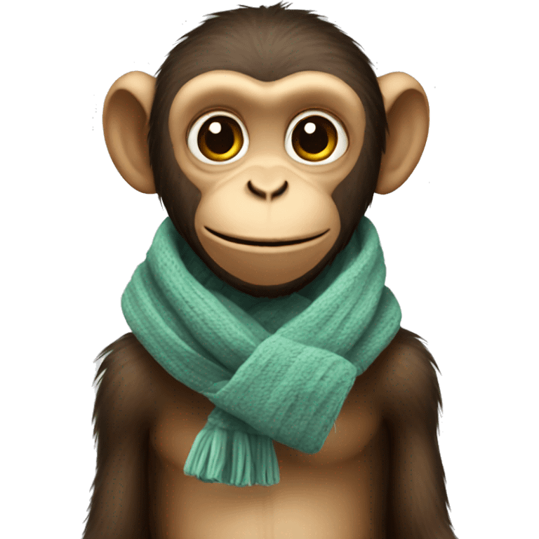 Monkey with scarf emoji