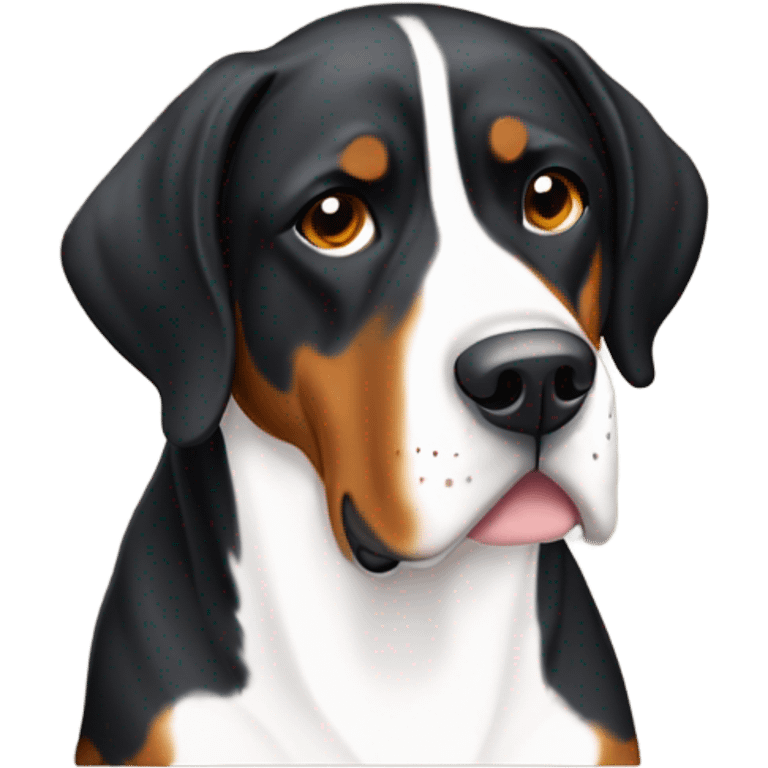 Greater Swiss Mountain Dog laying down emoji