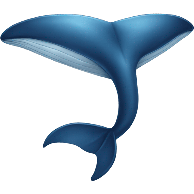 Blue whale tail emoji