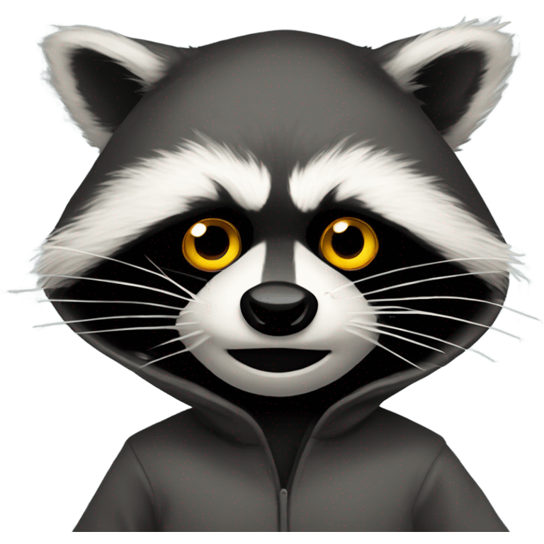 Raccoon in skimask  emoji