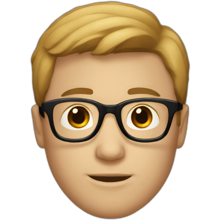 white-male-brown-hair-black-round-glasses emoji