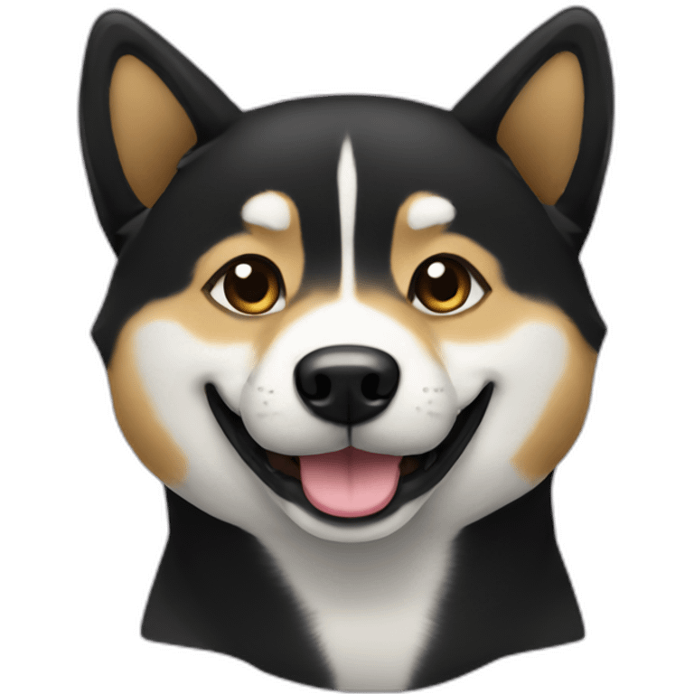 smiling-black-shibainu emoji