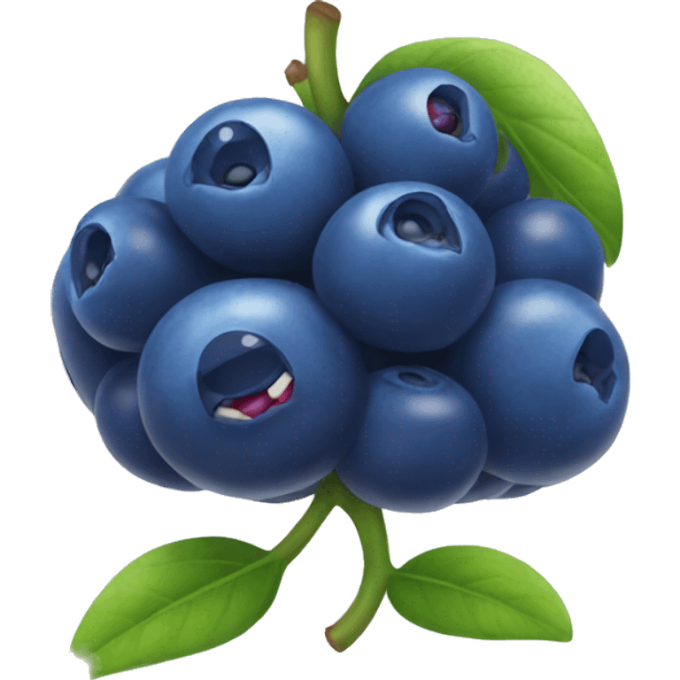 Rainbow BlueBerry emoji