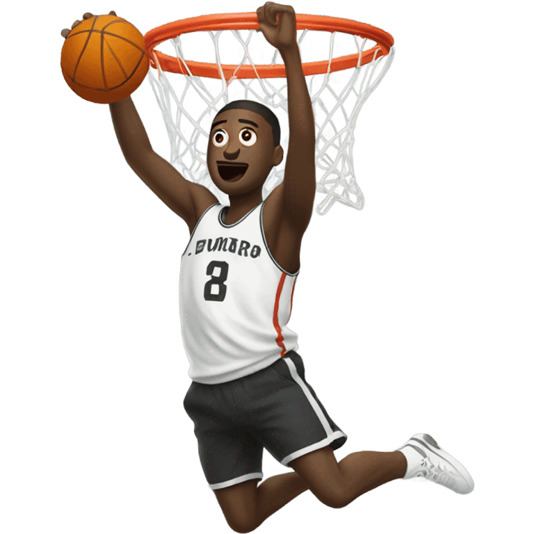 Black guy dunking  emoji