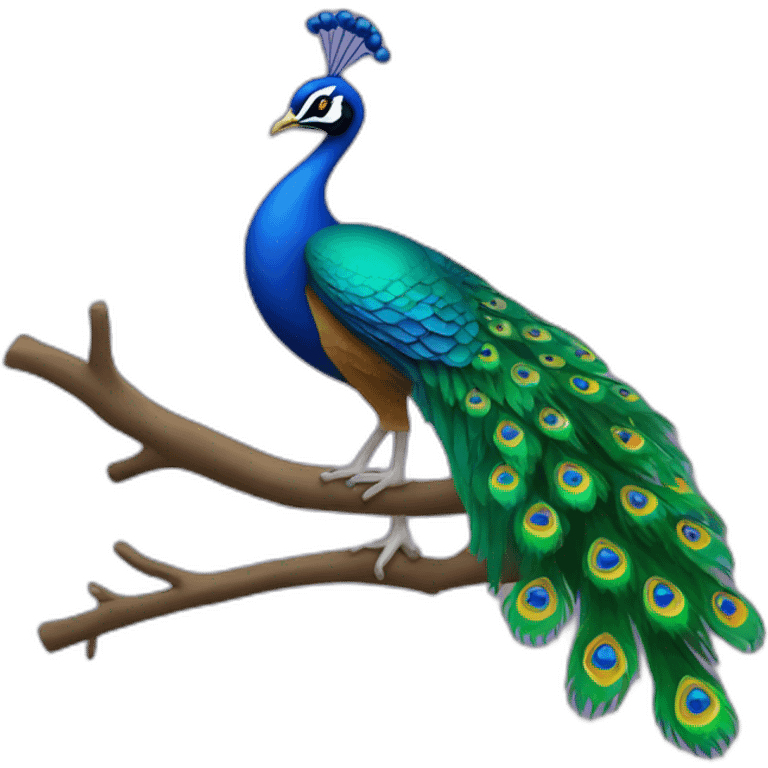 Peacock streaming logo Christmas theme emoji