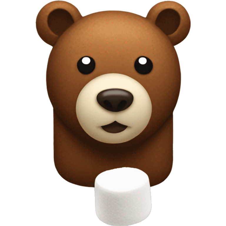 Bear-shaped marshmallows emoji