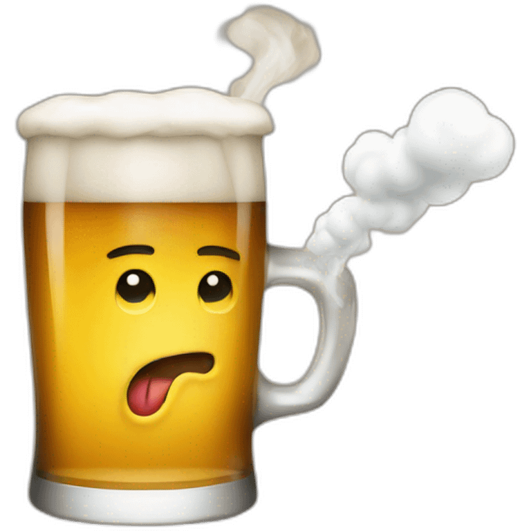 smoking beers emoji