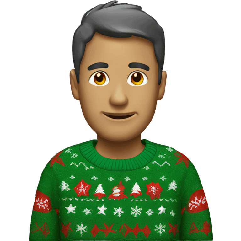 ugly christmas sweater emoji