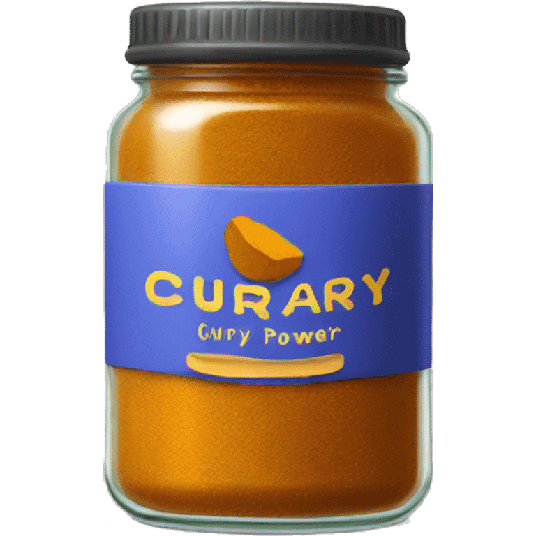 Curry powder in a jar emoji