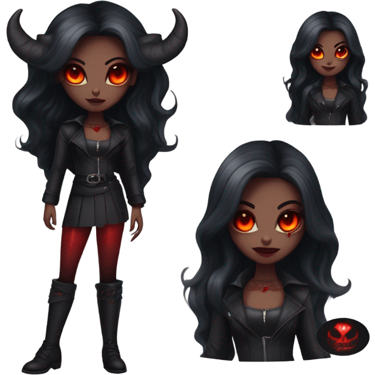 the demon girl emoji