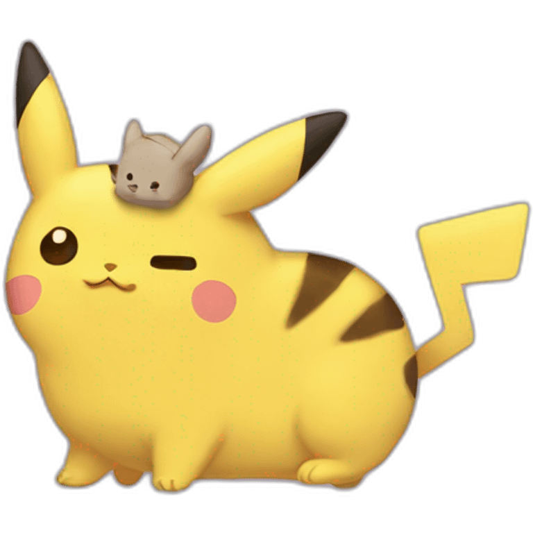 pikachu as pusheen emoji