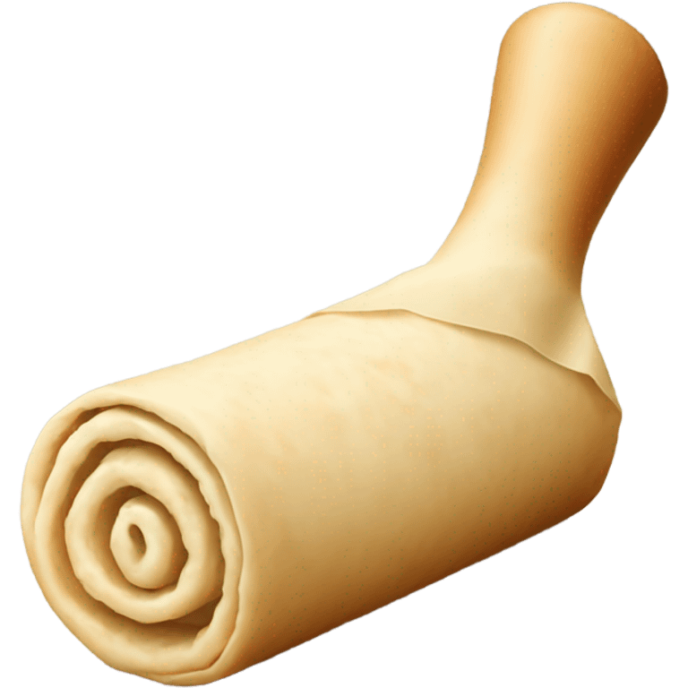 rolled out dough with rolling pin emoji