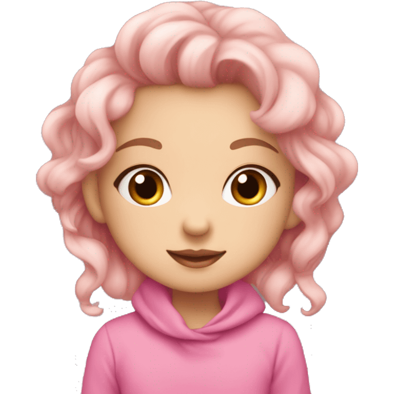 cute girlie with pink ིྀ  emoji