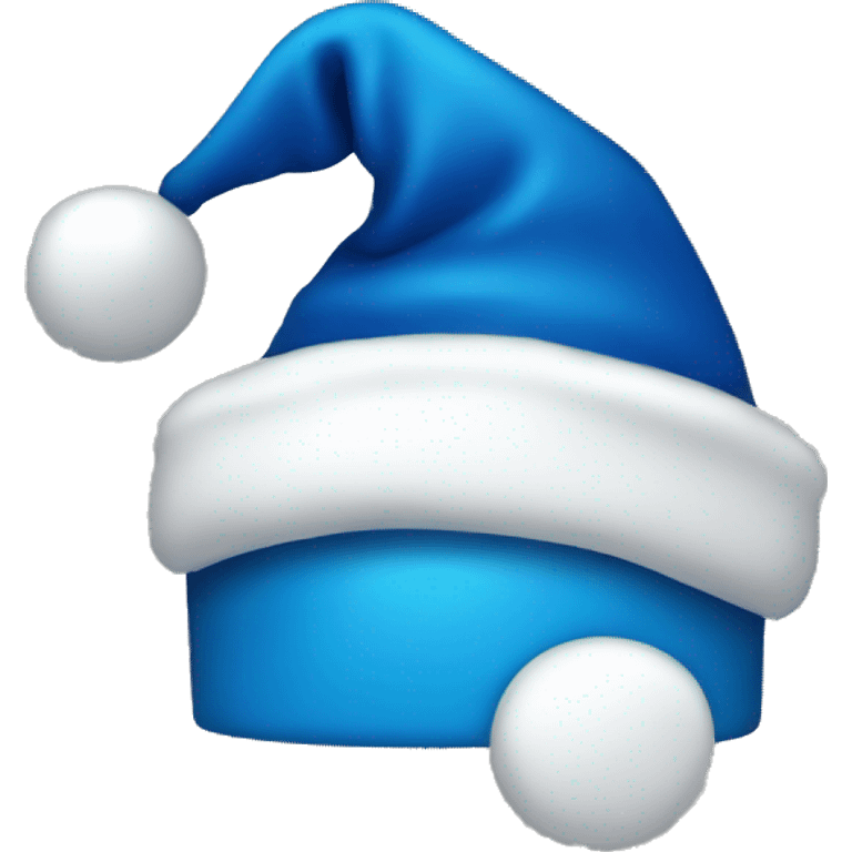 Blue Santa hat emoji