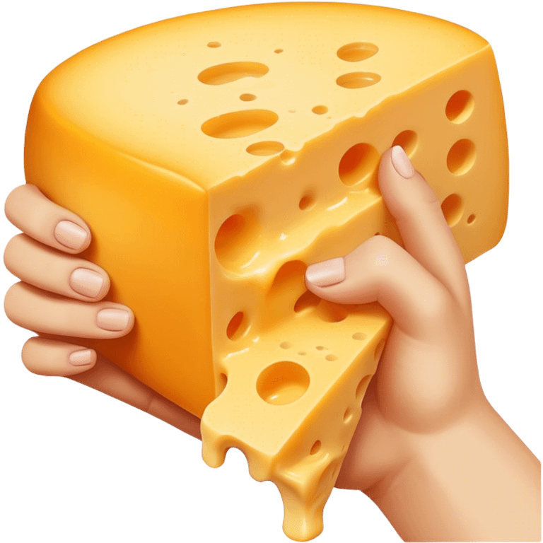 Squeezing Cheese emoji