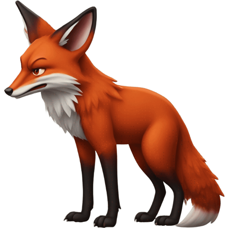 Renard furry en diablotin  emoji