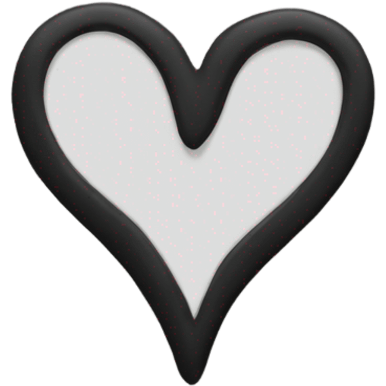 black heart two halves emoji