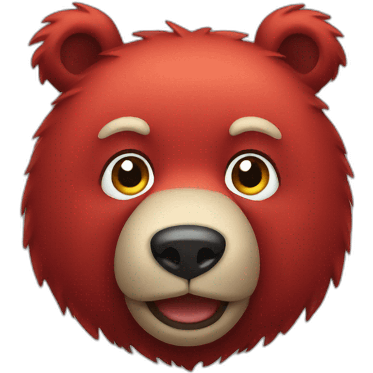 RED BEAR emoji