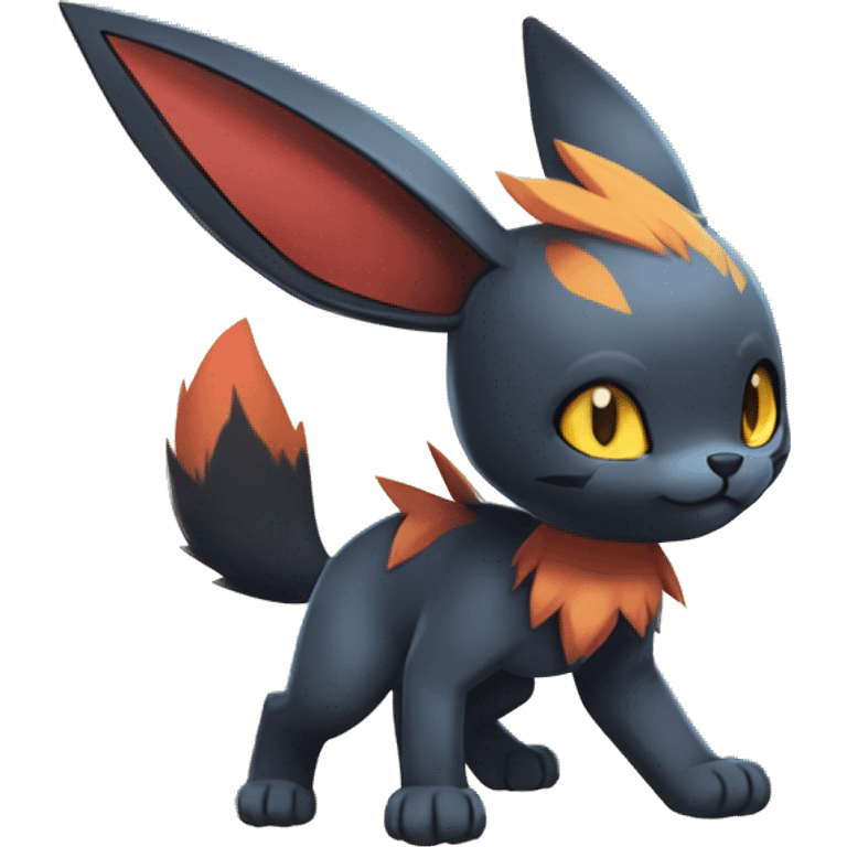 Eevee-Litten-Torracat-Rocruff-fusion-hybrid full body emoji