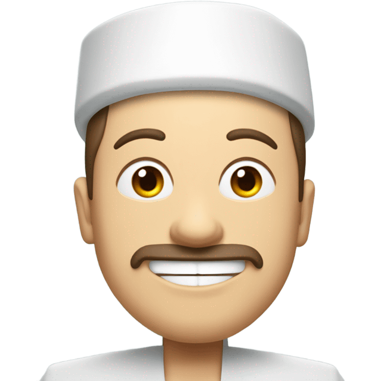 A futuristic cartoon-style man resembling Elon Musk, wearing a traditional Turkish fez, eating a large doner kebab, highly detailed, vibrant colors, 3D style
 emoji