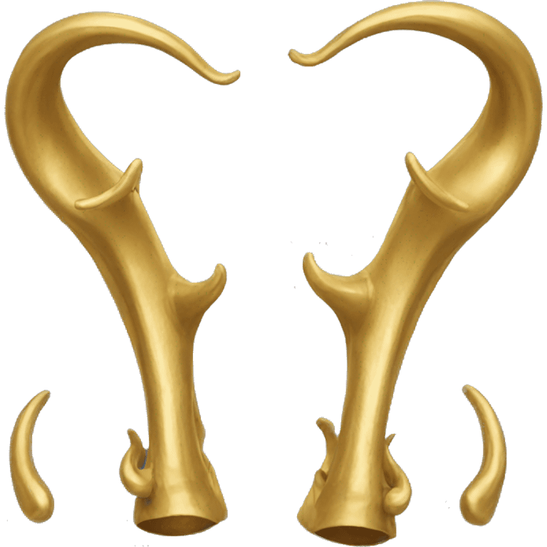 short gold horns emoji